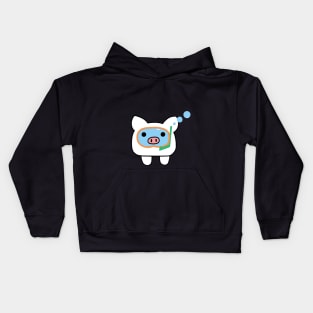 scuba diving pig Kids Hoodie